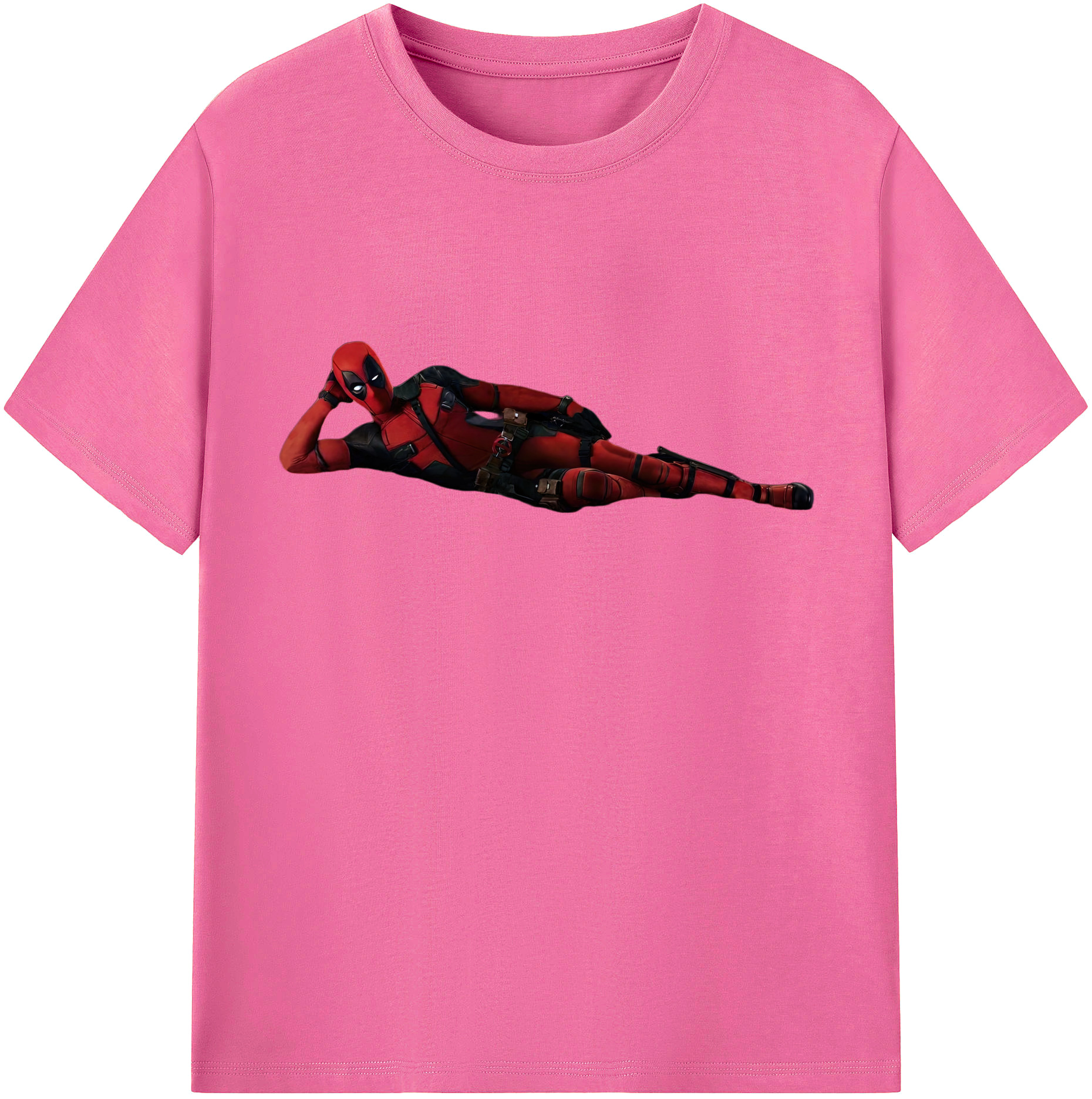 （画像用） Deadpool デッドプール レディースカジュアルプリントTシャツ（綿100％）